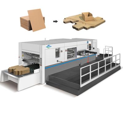 China MHK-1650FC Printing Stores Flat Layer Corrugated Cardboard Paper Automatic Die Cutting Machine With Stripping for sale