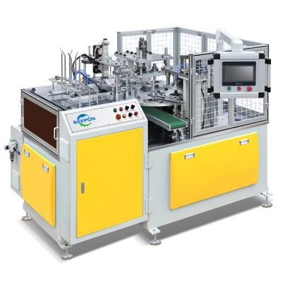 China Full Automatic Printing Shops Coffee New Single Paper Cap Lid Making Machine for sale