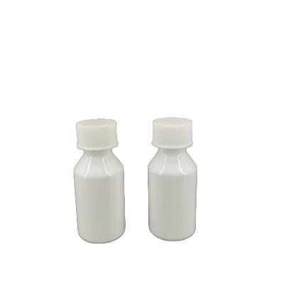 China High Quality Amber White Nonindicating Syrup Bottle Round 45ml PET Oral Liquid Medicine Bottle With Screw Cap for sale