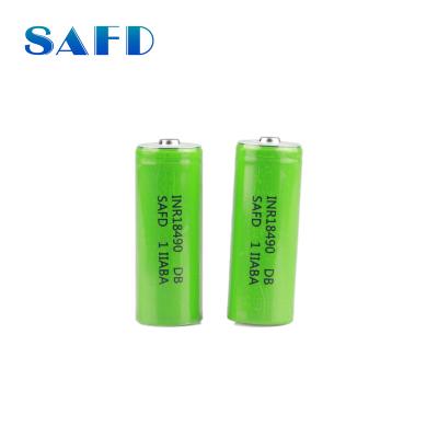 China Toys 3.7v 10A button bateria bms pack NCR kc certificate 18490 top lithium ion rechargeable battery cell for sale