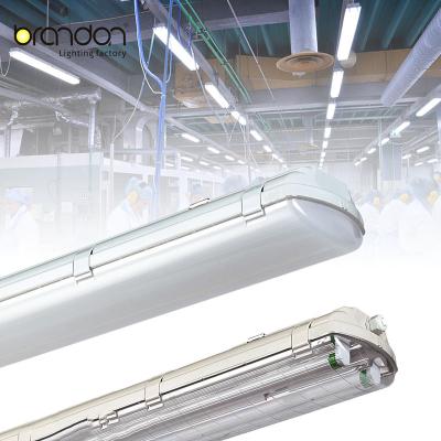 China Warehouse TDC light linear batten LED triproof vapor-tigh fixture ip65 LED waterproof tri-proof light for sale