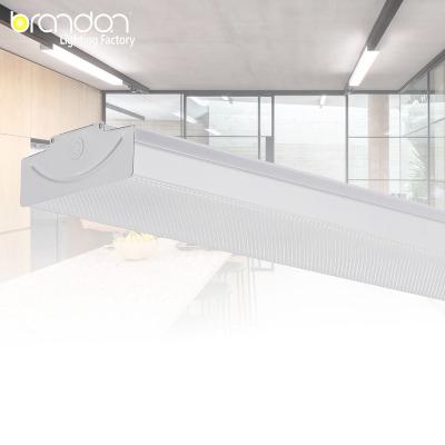 China Modern China Manufactures Linear Led Wrap Around Lamp Fixtures Stainless Steel Slat Outdoor Pendant Garage Light Ceiling for sale