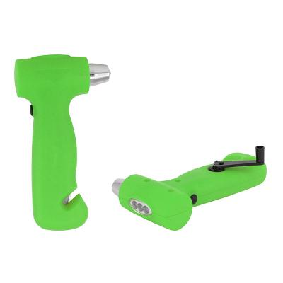 China Breaking Hammer And Auxiliary Lights Rescue Hammer With LED Dynamo Light for sale