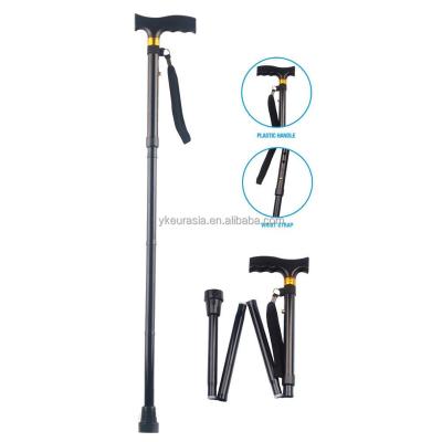 China 100 Kg Folding Walking Stick Walking Cane Aluminum Cane Pole Cane Walking Crutch ER-TQ500 for sale