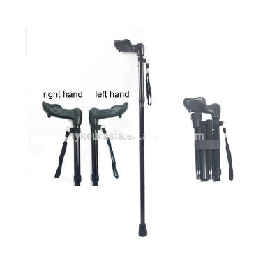 China 100 Kg Folding Cane Walking Stick Walking Cane With Palm Grip ER-TQ500 for sale