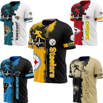 China Wholesale Short Sleeve All 32 Club Steelers NFL Jets Saints Uniforms Plus Size Mens T-shirt Nfl Shirt Tank Top for sale