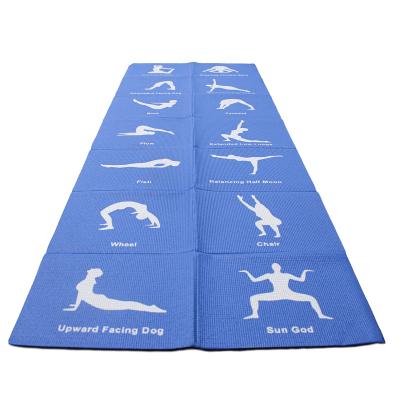 China 2021 Elastic Best Hot Selling PVC Yoga Mat Custom Foldable Natural Rubber Gym Mat Exercise Mat Large for sale