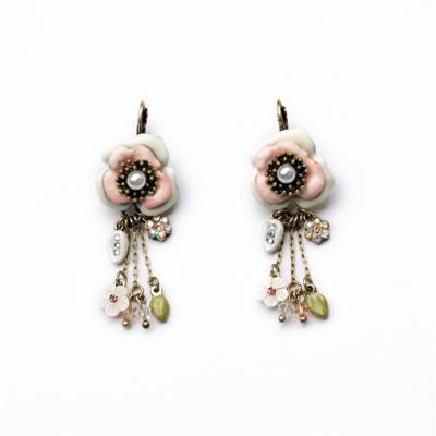 China Unique Flower Shaped Earring Boutique New Arrival Women Alloy Hook Earring for sale