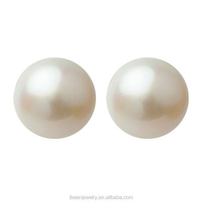 China Earring and Jewelry Freshwater Color White Pearls for Making Jewelry Earring Pairs Button Beads for sale