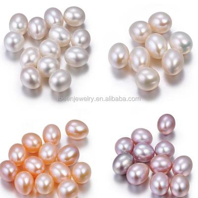 China Jewelry Making 6mm White Peach Mauve Color Freshwater Pearl Loose Rice Beads for sale