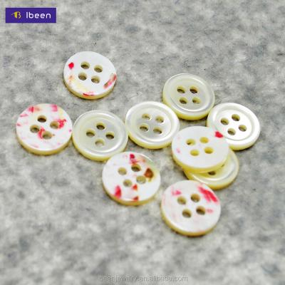 China Dry Cleaning 18L Four Holes Round With Circle China Button Natural Trocas Shell Button Factory for sale