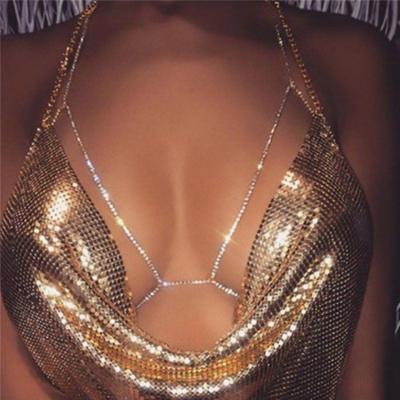 China Wholesale Promotional Sexy ALLOY Women Body Chain Rhinestone Body Chain Alloy Jewelry for sale