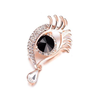 China Best Selling ALLOY Crystal Brooch Angel Tears Crystal Women Charm Brooch for sale