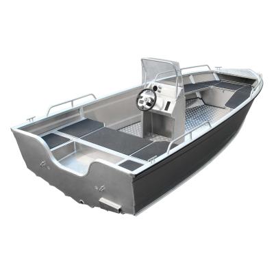 China A500 China factory aluminum custom all row aluminum freshwater fishing boat with center console for sale for sale