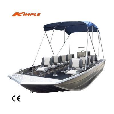 China KIMPLE Aluminum River Runner 590 5.9m 19ft Flat Bottom Aluminum Boats for sale