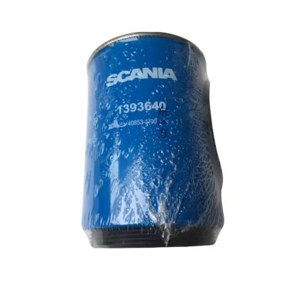 China Metal and Filter Paper Oil Filter Element 1393640 for Scania Truck Engine Great Value for sale