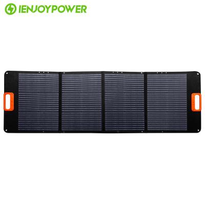 China 200W 19.8V Camping Power Station Monocrystalline Foldable Flexible Solar Panel Folding Photovoltaic PV Panel 651*538*57mm for sale