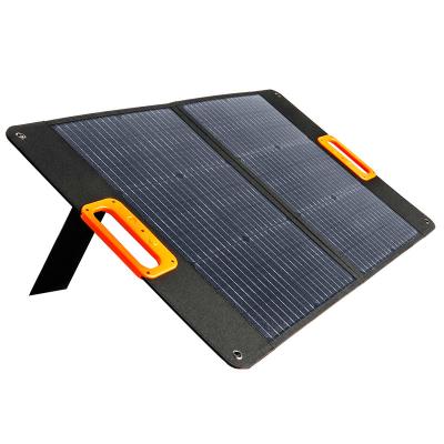 China 60W 18V Portable Foldable Solar Panel Kit Monocrystalline 60W Suit For Outdoor Camping Traveling Solar Charger 538x457x40mm for sale