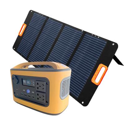 China Wireless Charging Outdoor Portable Solar Generator with Solar Panel Portable Camping Generator for sale