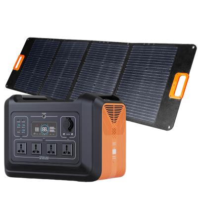 China Type C 2400w Portable Solar Generator Power Station With Outdoor Mobile Solar Panel Charging Power Station for sale