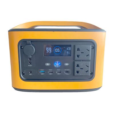 China Outdoor Portable Rechargeable Emergency Power Bank Camping Power Generator 600 W Type C Power Station for sale