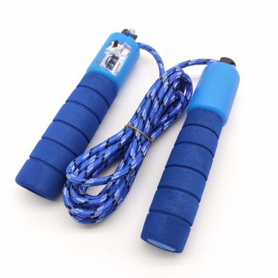 China Durable Fitness Accessories Digital Jump Rope Speed ​​Grip Sponge Smart Counting Jump Rope With Counter for sale