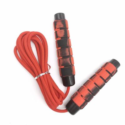 China 2020 Wholesale High Quality Braided Cotton Jump Rope Durable Supporting Jump Rope With Sponge Handle for sale