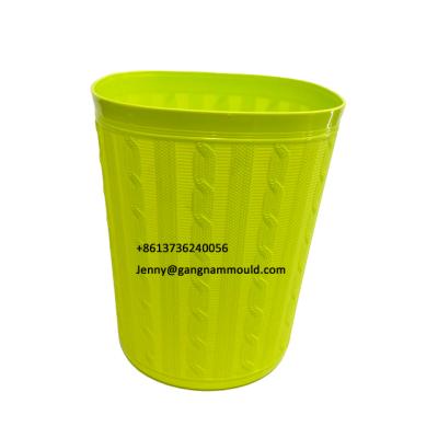 China Professional Plastic Steel Plastic Trash Bin Mold Trash Bin Molding Injection Mold Manufacturer for sale