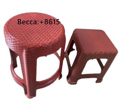 China Steel Stool MOLD Low Price Quality Rattan Design Square Stool Mold for sale