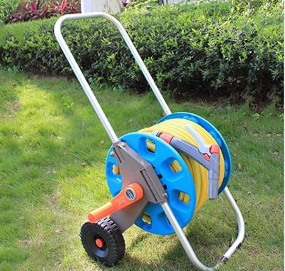 China Anti-Corrosion Garden Hose Carts Multifunctional Garden Water Hose Reel Cart Cart for Car Wash Watering Tool for sale