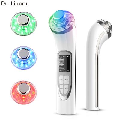 China Peel Tighten Beauty Care Device EMS LED Beauty Equipment Face Slimming Wrinkle Removal Skin Care Device Electric Ultrasound Face Massager for sale