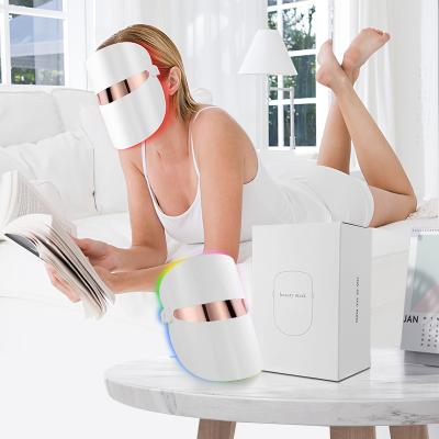 China Pigment Removal 3 Colors Face Masks Beauty Device Health Beauty Machine Booster Device Led Phototherapy Beauty Mask PDT Led Facial Machine for sale