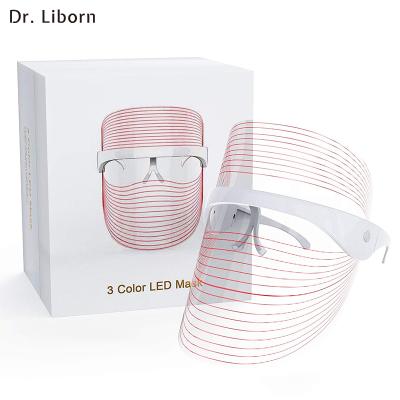 China Pigment 2021 LED Light Therapy Face Mask Photon Light Therapy Skin Rejuvenation Wrinkle Removal Skin Care Beauty Stretching Face Mask for sale