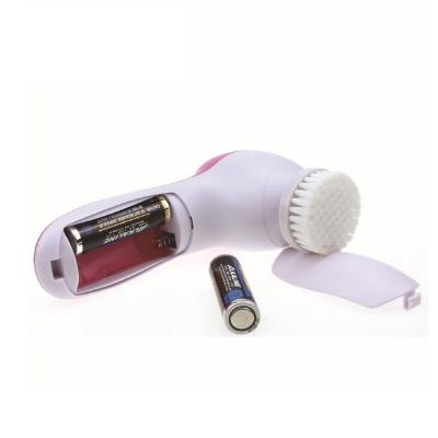 China Acne Treatment 5 in 1 Spinning Brush Detergent Exfoliating Beauty Cleansing Electric Sonic Face Brush Facial Cleansing Brush for sale