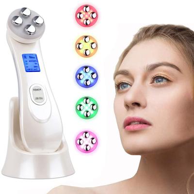 China Wrinkle Remover Radio Frequency 2021 LED Photon Facial Skin Care Device Face Lifting Tighten Wrinkle Removal Eye Care RF Skin Tightening Machine for sale