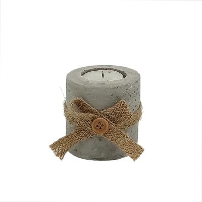 China ECO-frendly Concrete Cement Candlesticks Candle Holder Pillar Tea Light Candle Holder for sale