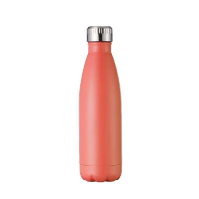 China Customized Double Wall Logo Stainless Steel Cola Customized Sports Travel Vacuum Tumbler Insulated Water Bottle With 18/8 Stainless Steel for sale