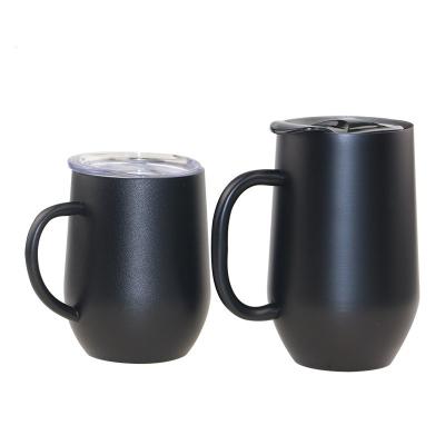 China Customized Viable Double Wall Vacuum Stainless Steel With Leak-proof Wide Handle Mouth Water Wine Tumbler Coffee Mug for sale