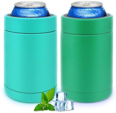 China 2022 newcomers PORTABLE 18/8 Stainless Steel 12Oz Vacuum Insulated Slim Lean Beer Can Cooler Insulator Wholesale Cooler for sale