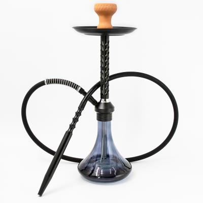 China Glass + Portable High Quality Aluminum Alloy Hookah Stem Hookah Top Grade And Aluminum Material Glass Hookah Stem for sale