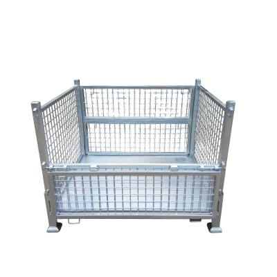 China Folding Movable Warehouse Turnover Shelf Iron Cage Iron Frame Turnover Butterfly Cage Logistics Transport Warehouse for sale