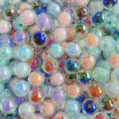 China Making Jewelry Necklace Bracelet Earring DIY Wholesale Chunky Gumball UV Beads Mixed Colors 16mm Bubblegum Beads Acrylic Loose Beads For Jewelry Necklace Making for sale