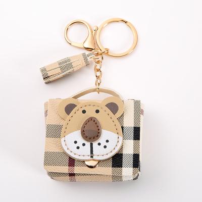 China Valentine keychain Walnut Picture Keychain Memorial Acrylic Important Photo Carry Backpack Ornament leather photo album keychain For Wife Gift for sale