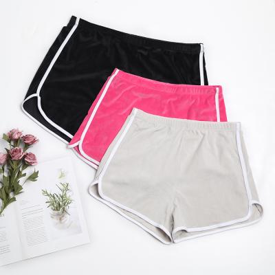 China 2022 Hot Sexy Elastic Waist Dolphin Elastic Waist Fabric Gym Sports Polyester Anti-wrinkle Girls Biker Shorts for sale