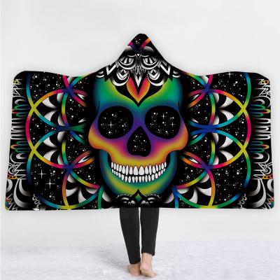 China Hot Selling PORTABLE Custom Amazon Digital Printing Winter Cover Hoodie Cover For Adult for sale