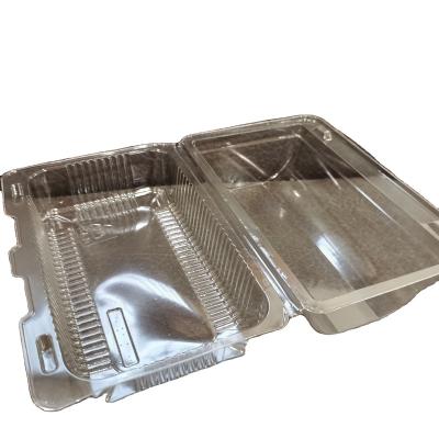 China Eco-Friendly Best Selling 100% Eco-Friendly Disposable Clear Biodegradable PLA Boxes For Fresh Fruit Or Meat for sale