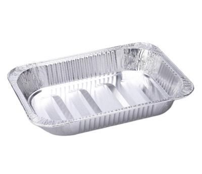 China Restarant Food Grade Food Packaging Standard Take Away Packing Aluminum Foil Container 5500ml for sale