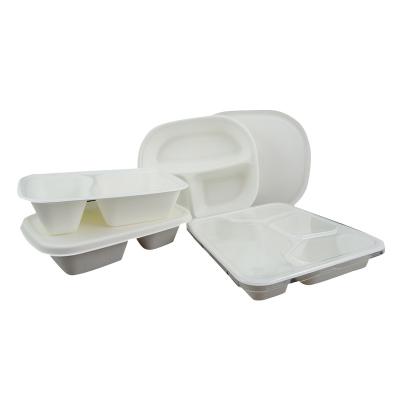 China Disposable& viable biodegradable sugar cane bagasse tableware for sale