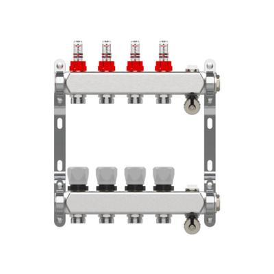 China Clean Modern S304 Flowmeter Made Various Stainless Steel Water Heating Manifold for sale