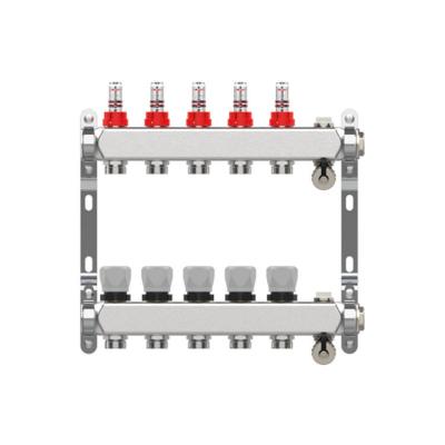 China 5 Way S304 Modern Manifold Stainless Steel Manifold Floor Heating Water Manifold for sale